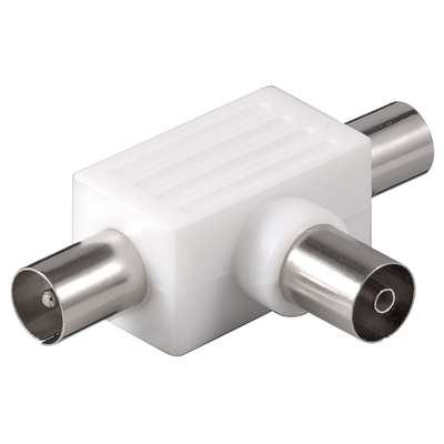 Product Αντάπτορας Κεραίας Goobay 67219 2X Αρσενικό Σε Θηλυκό, 10Τμχ, Λευκό base image