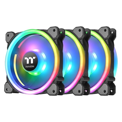 Product Case Fan Thermaltake Ring Trio 14 Led Rgb Plus Tt Premium (3x140mm, 500-1400 Rpm) base image