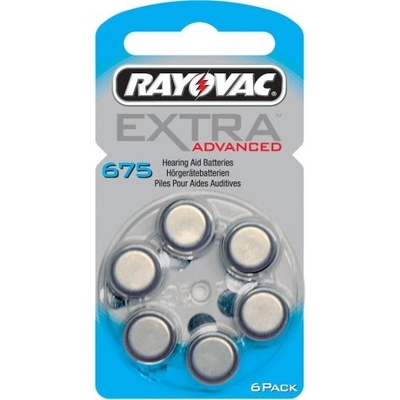 Product Μπαταρίες Ακουστικών Βαρηκοΐας Rayovac Extra Advanced 675 (6τμχ) base image