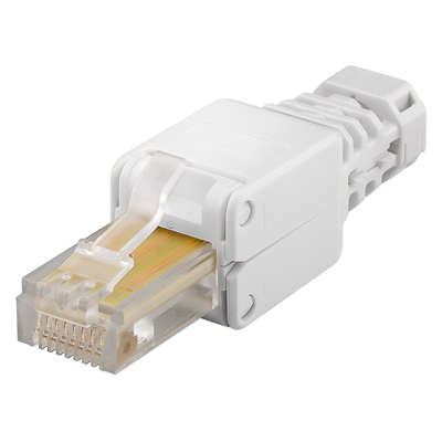 Product Βύσμα Goobay RJ45 CAT 5e UTP 68859, tool-free, λευκό base image