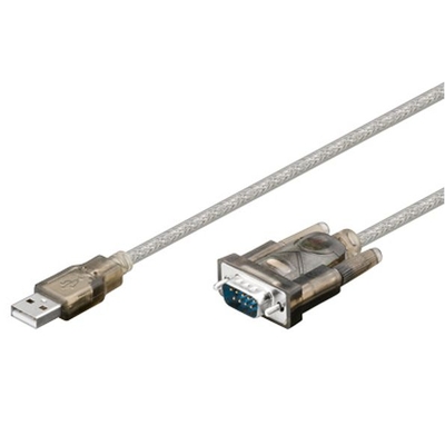 Product Καλώδιο USB Goobay σε RS-232 68875, 1 Mbit/s, 1.5m, διάφανο base image