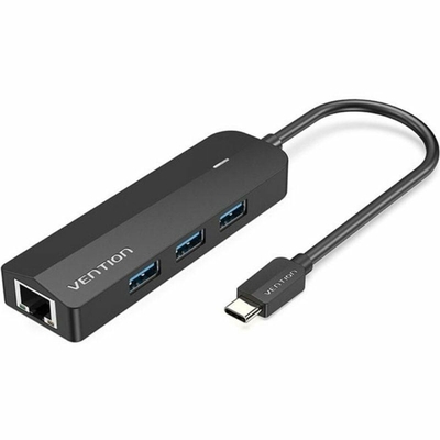 Product USB Hub Vention TGPBB Μαύρο base image