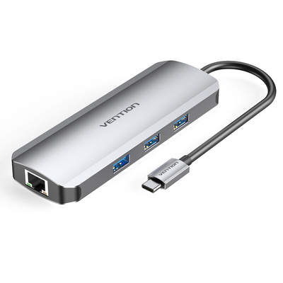 Product USB Hub Vention TOKHB 100 W Ασημί base image
