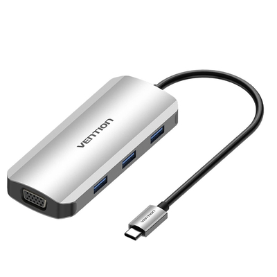 Product USB Hub Vention TOIHB 100 W Ασημί base image