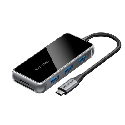 Product USB Hub Vention TFMHB Μαύρο/Ασημί base image