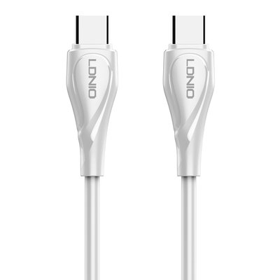 Product Καλώδιο USB-C Ldnio σε USB-C LC611C, 65W PD, 1m, λευκό base image
