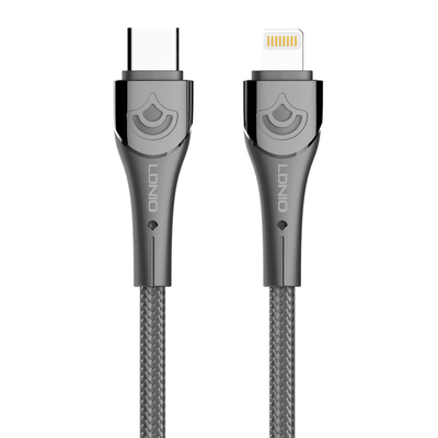 Product Καλώδιο Lightning Ldnio σε USB-C LC861I, 30W PD, 1m, γκρι base image