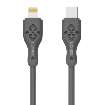 Product Καλώδιο Lightning Ldnio σε USB-C LC811I, 30W PD, 1m, γκρι base image