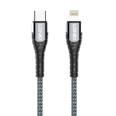 Product Καλώδιo USB Ldnio Lightning σε Type-C LC111, 30W PD, 1m, γκρι base image