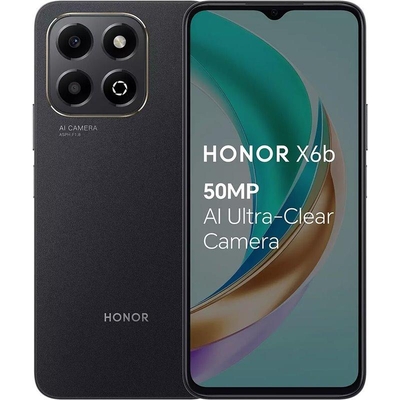Product Smartphone Honor X6B 4+128Gb Ds 4G Midnight Black base image