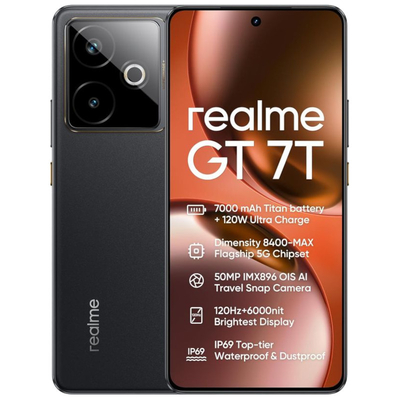 Product Smartphone Realme Gt 7T 12+512GB DS Icesense Black base image