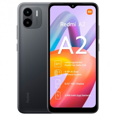 Product Smartphone Xiaomi REDMI A2 2+32GB DS BLACK base image