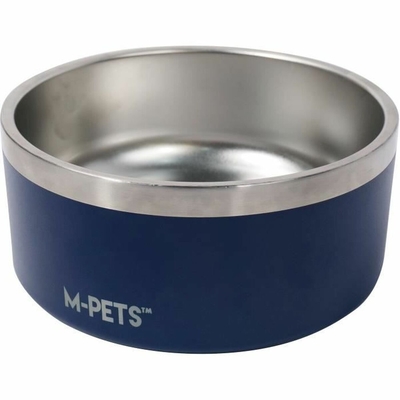 Product Ταΐστρα σκύλων MPETS ESKIMO Μέταλλο Ανοξείδωτο ατσάλι Μπλε Αντιολισθητικό 2 L  base image