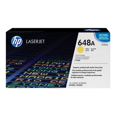 Product Toner HP 648A - Yellow - Original - LaserJet (CE262A) base image
