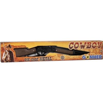 Product Παιδικό Όπλο Δράσης Pulio Metal Cowboy Shotgun 8 Rounds Gonher base image