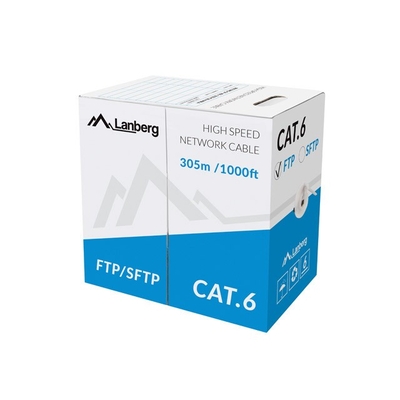 Product Καλώδιο Δικτύου Lanberg Ftp Cat.6 Cu 305 M Wire Grey base image