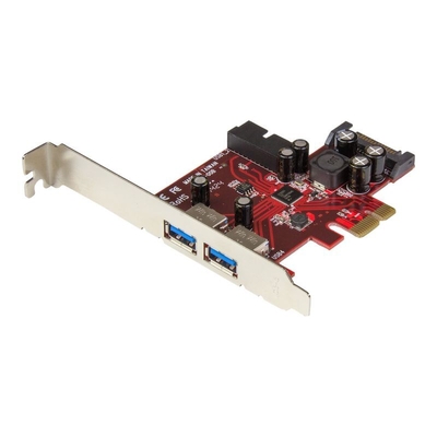 Product Controller PCIe StarTech 4 Port USB 3.0 - 2 External and 2 Internal with SATA Power - SuperSpeed Interface- USB 3.0 x 4 base image