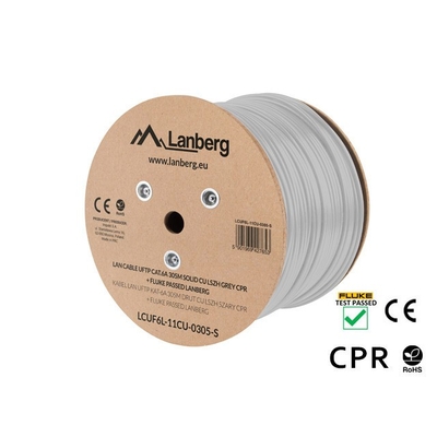 Product Καλώδιο Δικτύου Lanberg Lan Uftp Cat-6a 305m Wire Cu Lszh Cpr+ Passed, Grey base image