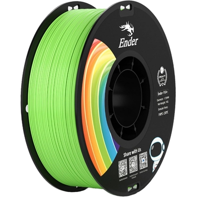 Product Filament Creality EN-PLA+ Green Ender Strength 34MPA Bend 77MPa 1 kg Spool1.75 base image
