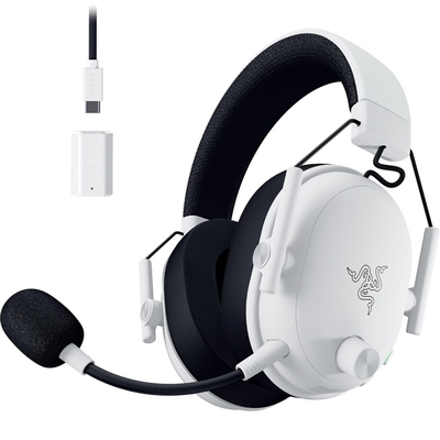 Product Gaming Headset Razer BlackShark V3 White - Wireless - 70h Battery - 2.4GHz/BT/USB - PC/PS5/Switch base image