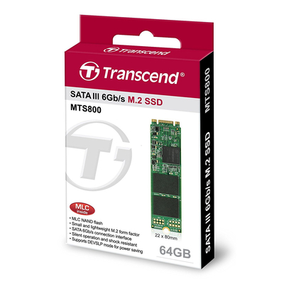 Product Σκληρός Δίσκος SSD 64GB Transcend M.2 MTS800S base image