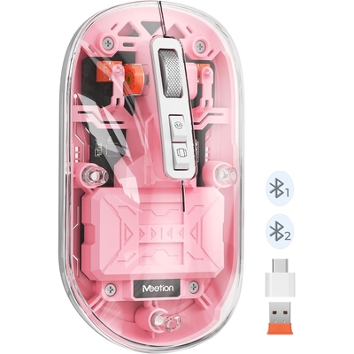Product Ποντίκι Ασύρματο Meetion MT-BTM005 Ροζ base image