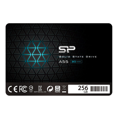 Product Σκληρός Δίσκος SSD 256GB Silicon Power SATAIII A55 7mm Full Cap Blue base image