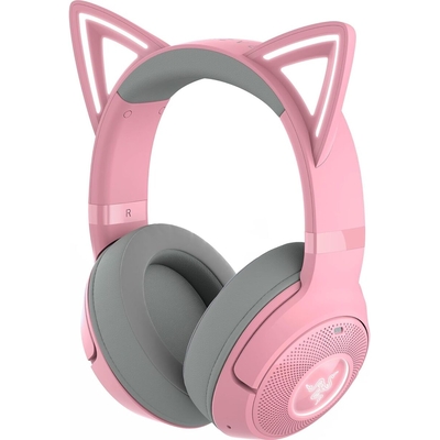 Product Headset Razer Kraken Kitty V2 Bt Quartz Rgb 7.1 Gaming Kitty Ears Bluetooth 5.2 base image