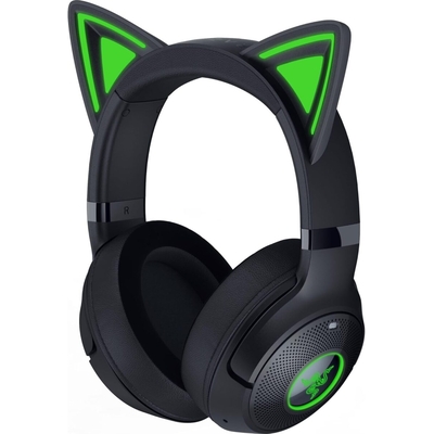 Product Gaming Headset Razer Kraken KITTY V2 BT - Black - RGB - 7.1 - Kitty Ears - Bluetooth 5.2 base image