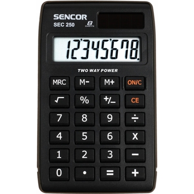 Product Αριθμομηχανή Sencor Sec 250 Dual Power base image
