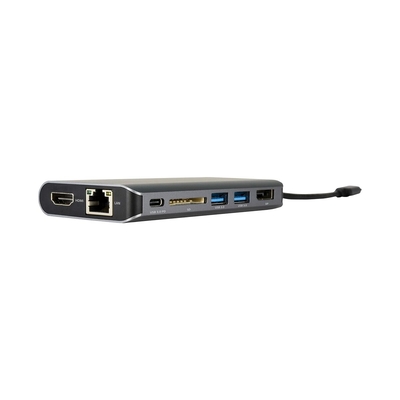 Product USB Hub Kramer Electronics KDock-3 Ασημί Γκρι base image