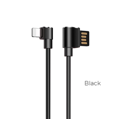 Product Καλώδιο Φόρτισης Hoco U37 Lightning Φορτισης+Data 1.2m, Μαύρο base image