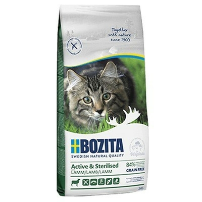 Product Γατοτροφή Bozita Active & Sterilised Κοτόπουλο Αρνί 2 Kg base image