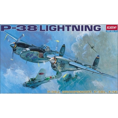 Product Φιγούρα Μοντελισμού Academy P-38 E/J/L Light Ing 1/48 base image