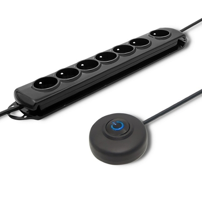 Product Πολύπριζο Ασφαλείας Qoltec +Foot Qs 7 Sockets 1.5m Black base image