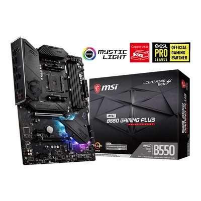 Product Motherboard Msi Mpg B550 Gaming Plus Am4 4ddr4 Hdmi/Dp Atx base image