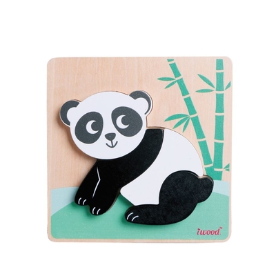 Product Παζλ Iwood Animal Panda Wooden base image