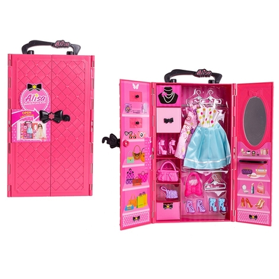 Product Κούκλα Askato Dressing room with equipment - pink base image