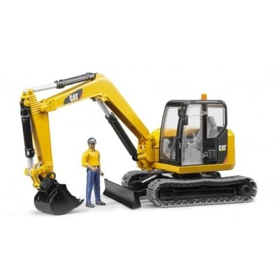 Product Bruder Brudder Cat Mini Excavat Or With Worker base image