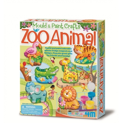 Product Παιδικές Χειροτεχνίες 4M Creative set Gypsum castings - Zoo animal base image