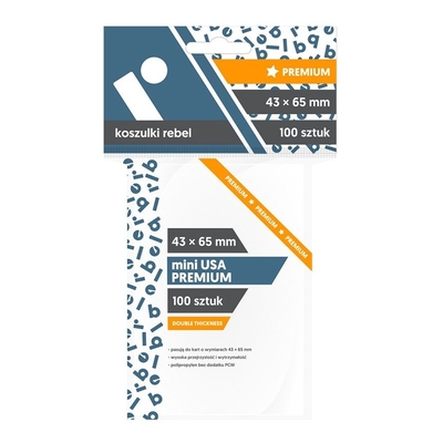 Product Αξεσουάρ Rebel Card sleeve 43x65 mm Mini USA Premium 100 pieces base image