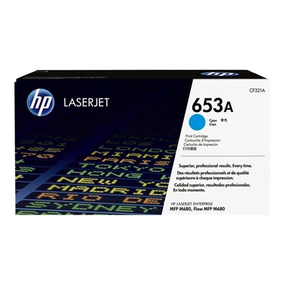 Product Toner HP 653A - Cyan - original - LaserJet (CF321A) base image
