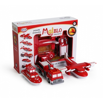Product Αυτοκινητάκι Malik MalBlo Magnetic Fire vehicles base image