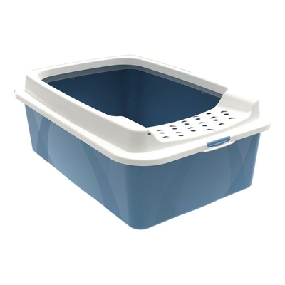 Product Κουτί απορριμμάτων γάτας Rotho My Pet Bonnie Eco 56 x 17 x 40 cm Μπλε/Λευκό base image