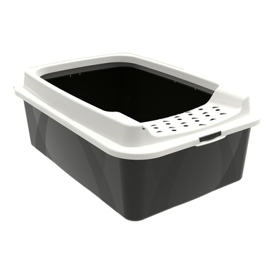 Product Κουτί απορριμμάτων γάτας Rotho My Pet Bonnie Eco Λευκό/Μαύρο 57,2 x 39,3 x 20,9 cm base image