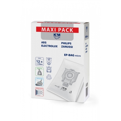 Product Σακούλες Σκούπας K&M 12 + 2 EP-BAG micro MAXI PACK base image