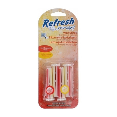 Product Αποσμητικό Αυτοκινήτου California Scents Vent Sticks Φράουλα Λεμονί (2 pcs) base image