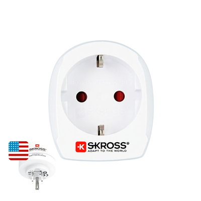 Product Αντάπτορας Πρίζας Skross 1500203-E Ευρωπαϊκή ΗΠΑ base image