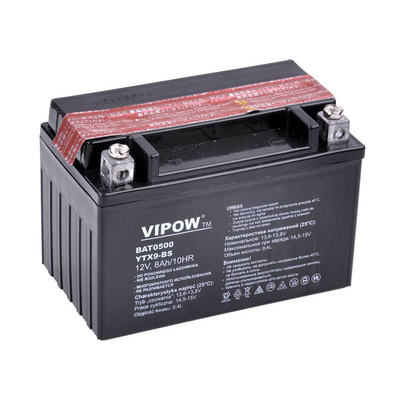 Product Μπαταρία Μοτοσυκλέτας Vipow BAT0500 12V 8Ah 150x87x105mm base image