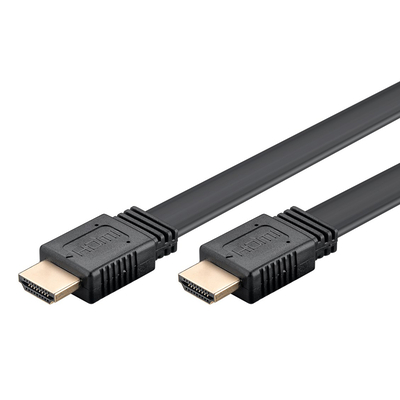 Product Καλώδιο HDMI Goobay 77135 με Ethernet, Flat, 8K/60Hz, 48 Gbps, 2M, Μαύρο base image
